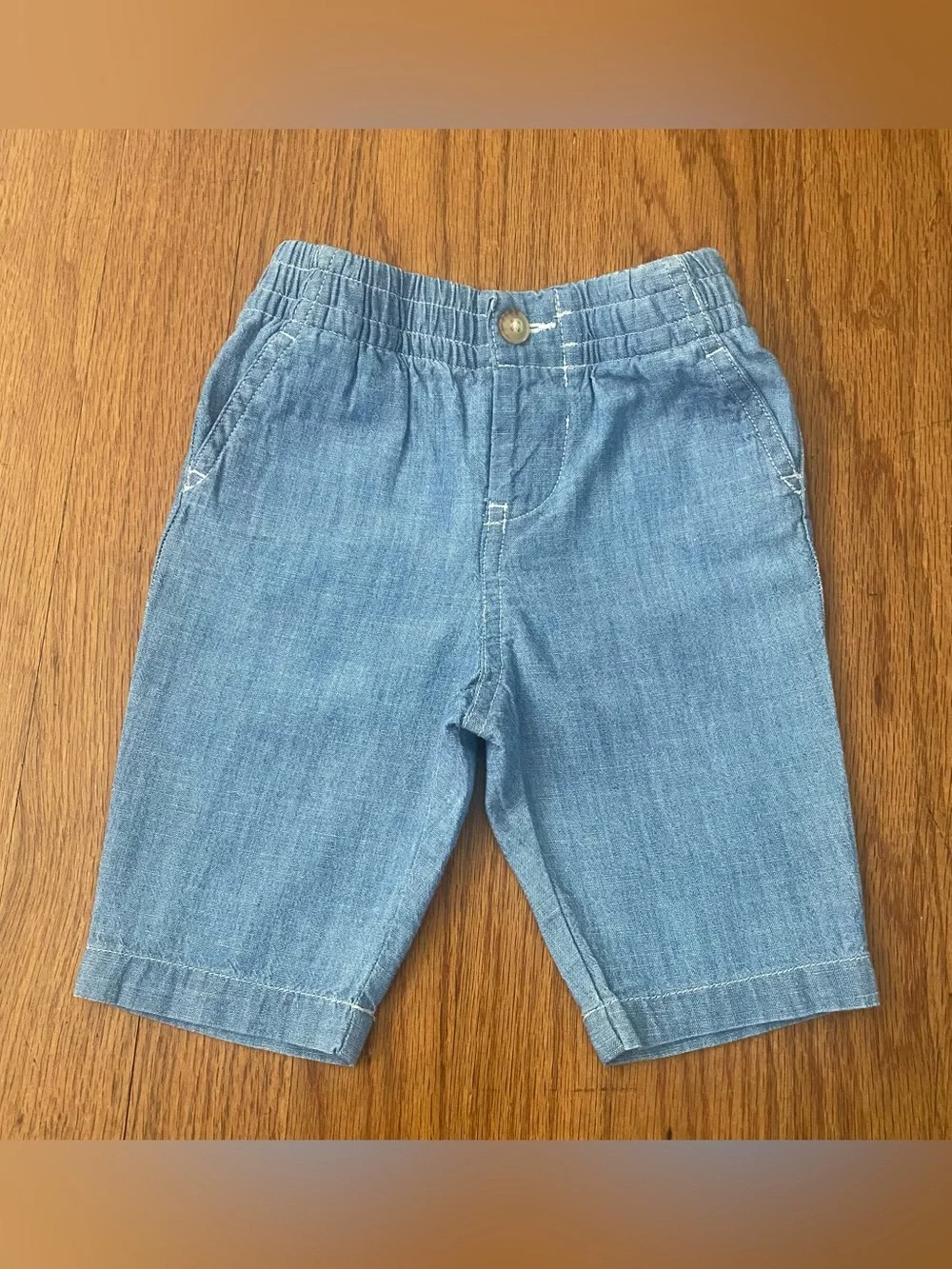 Ralph Lauren Oxford Long Sleeve Shirt and Chambray Pants Baby Boy Set
